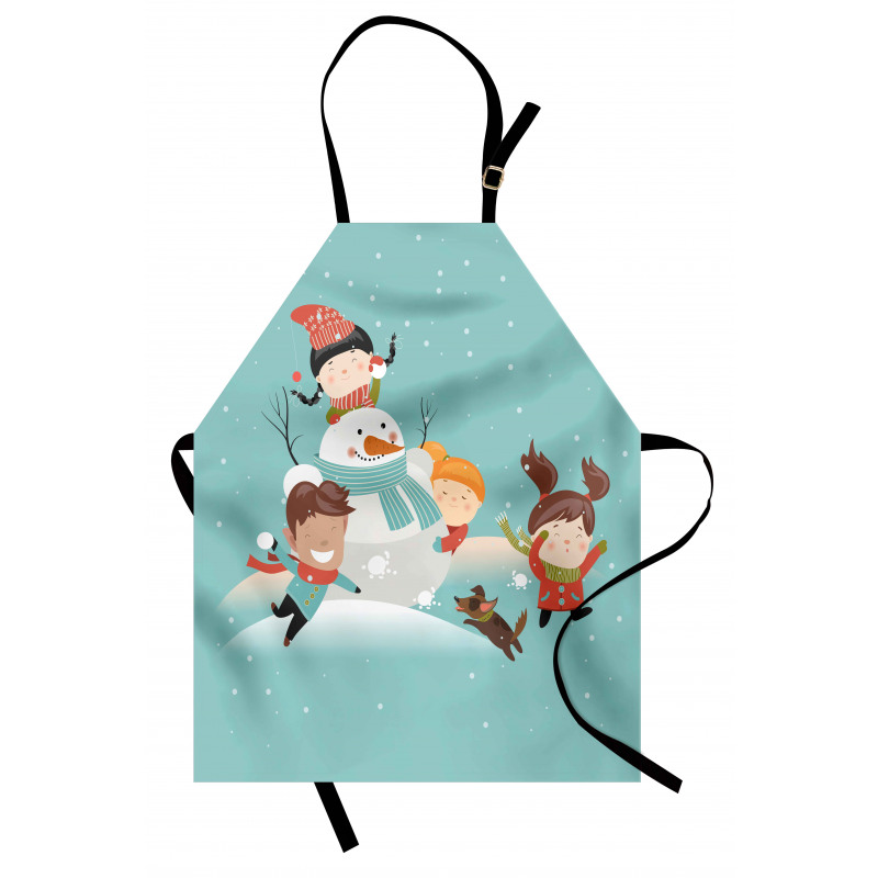 Cartoon of Kids Having Fun Apron