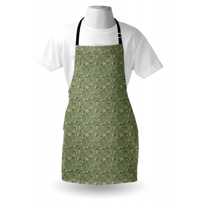 Chili Peppers Splash Paint Apron