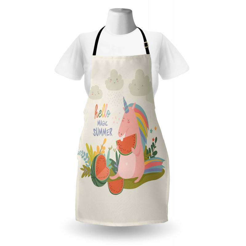 Summer Unicorn Watermelon Apron