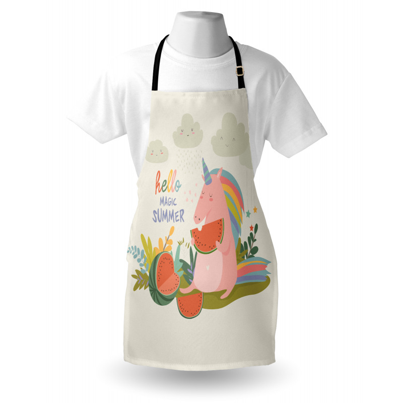 Summer Unicorn Watermelon Apron