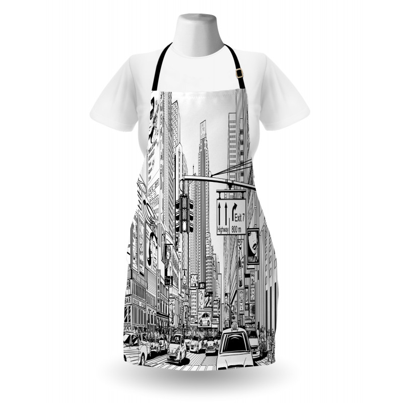 Street of New York Urban Sketch Apron