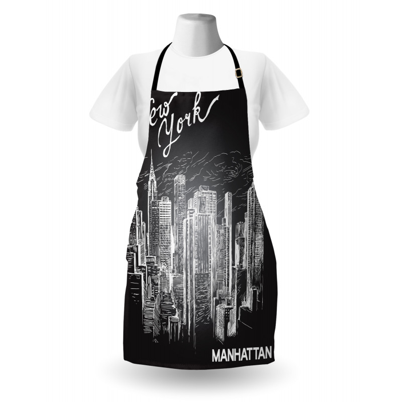 New York Manhattan Skyscrapers Apron