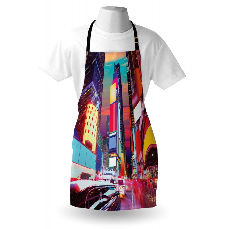 Colorful Night Times Square Apron