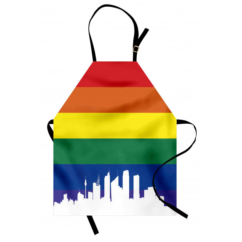 Sydney Buildings Rainbow Flag Apron