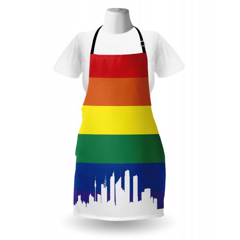 Sydney Buildings Rainbow Flag Apron