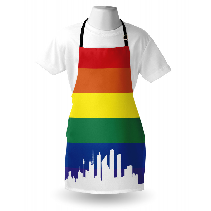 Sydney Buildings Rainbow Flag Apron