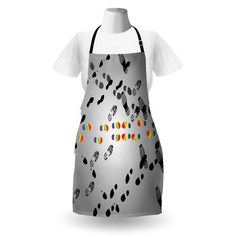 LGBT Lovers Meet in Crowd Apron