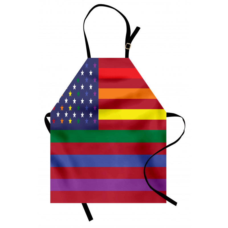 Gay Concept American Flag Apron