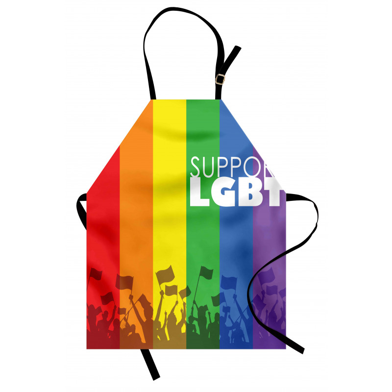 Support LGBT Celebration Flag Apron