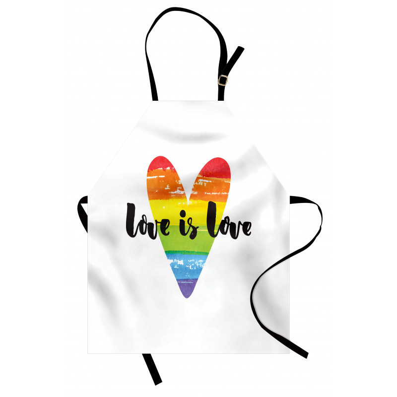 Love is Love Rainbow Heart Apron