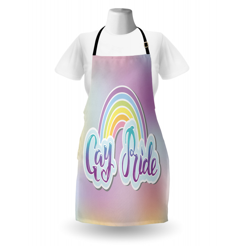 Gay Pride Clouds and Rainbow Apron