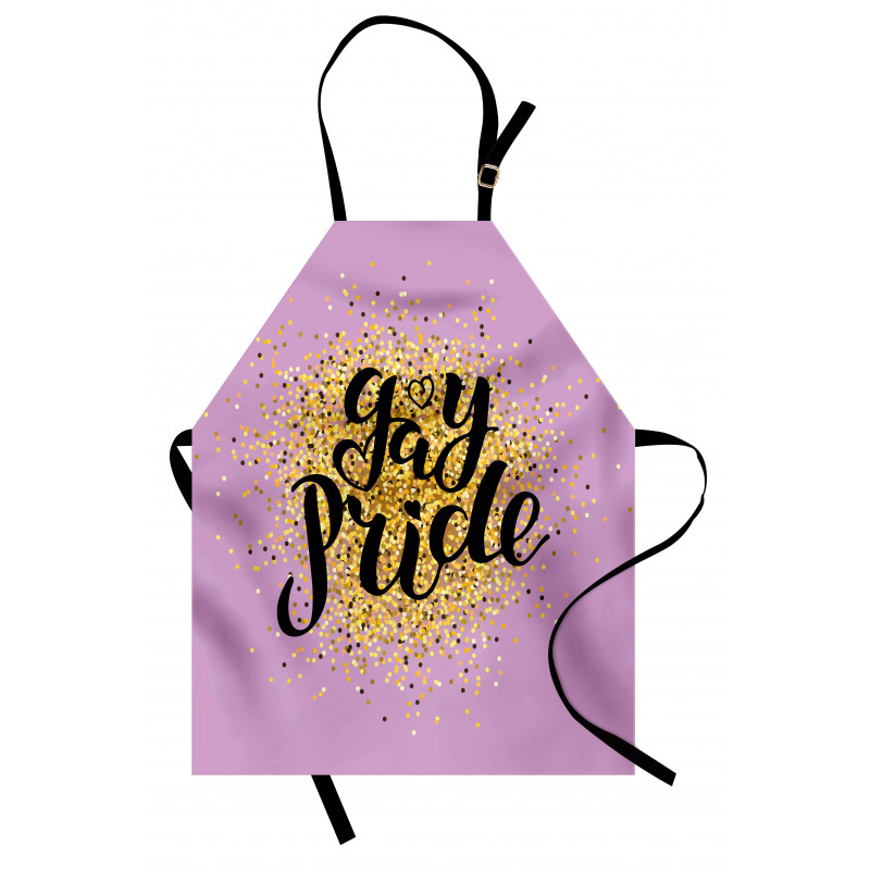 Gay Pride Dots on Lilac Apron