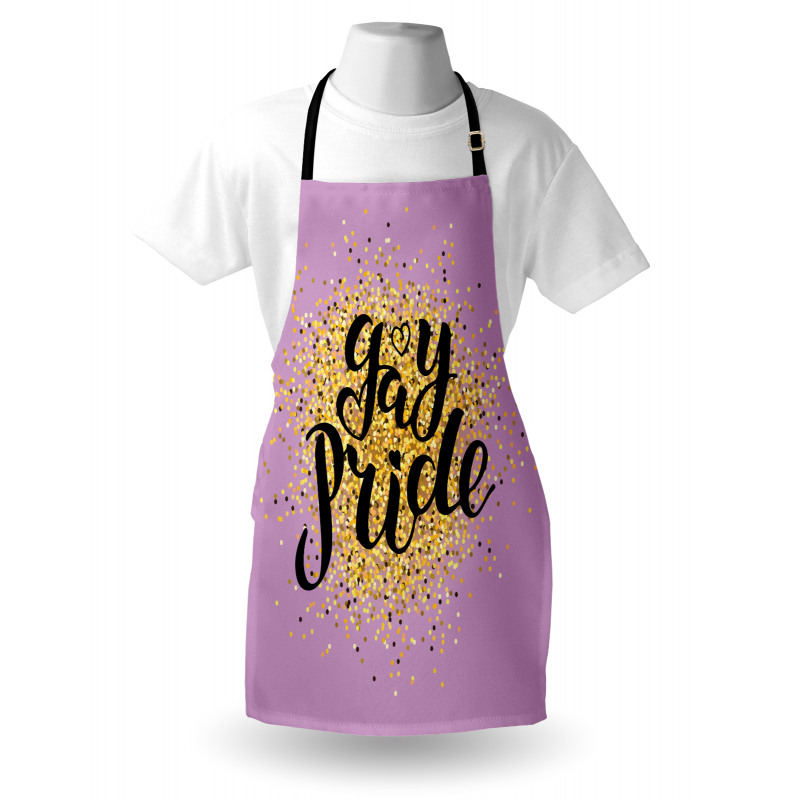 Gay Pride Dots on Lilac Apron