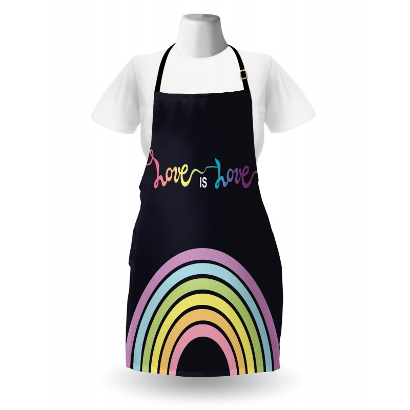 Love is Love Rainbow Lines Apron