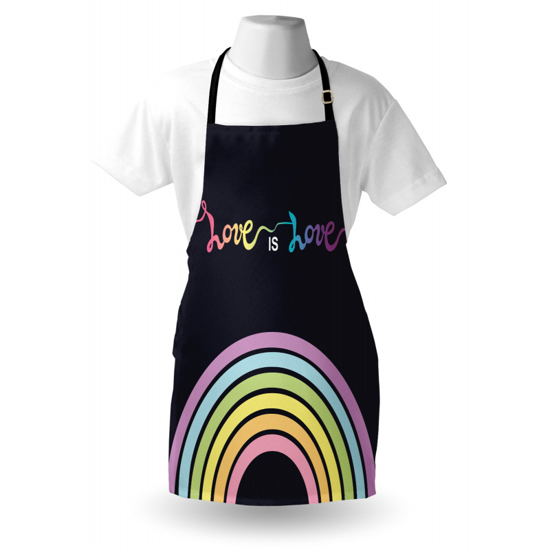 Love is Love Rainbow Lines Apron