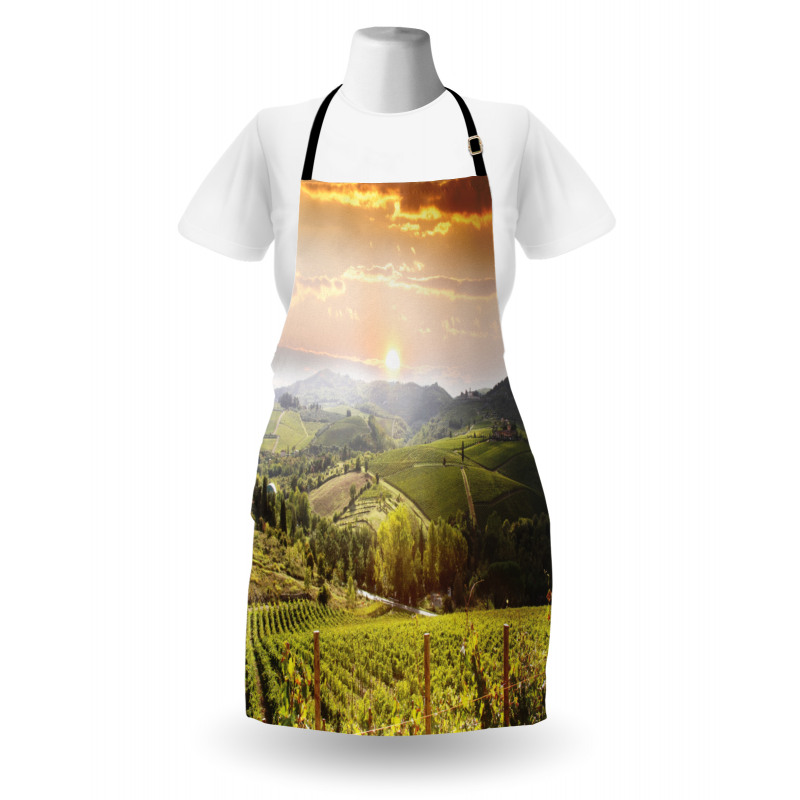 Rural Fields Rising Sun Apron