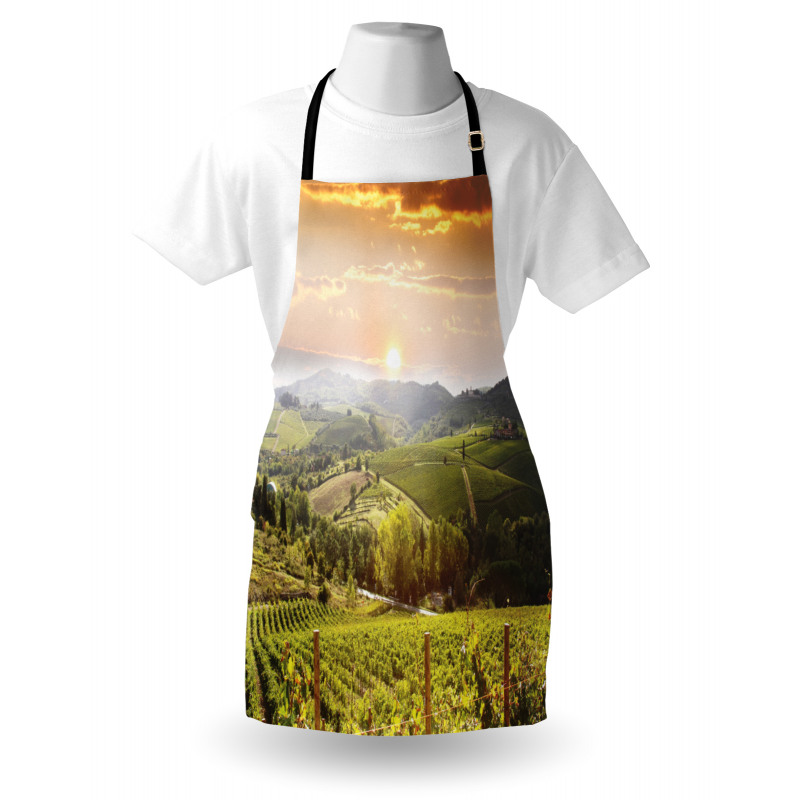 Rural Fields Rising Sun Apron