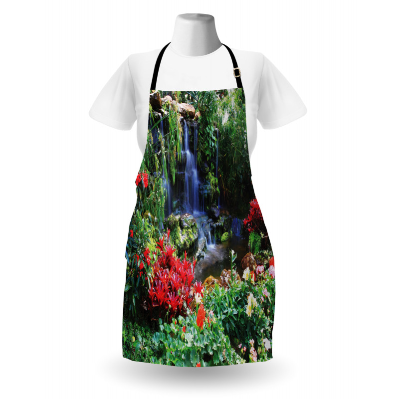 Spring Forest Waterfall Apron