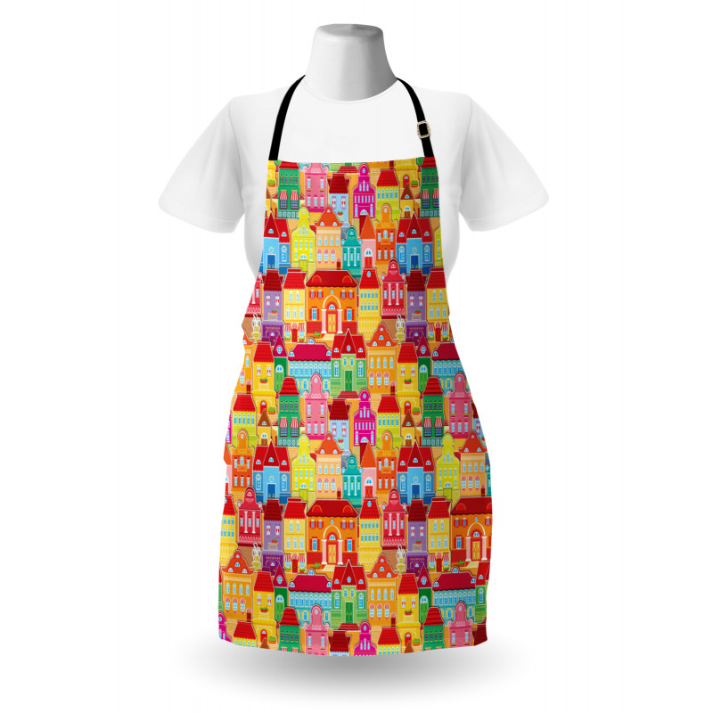 Colorful Houses Apron