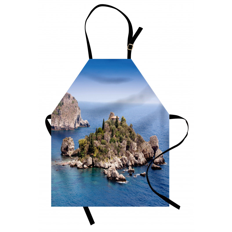 Taormina Beach Rocky Island Apron