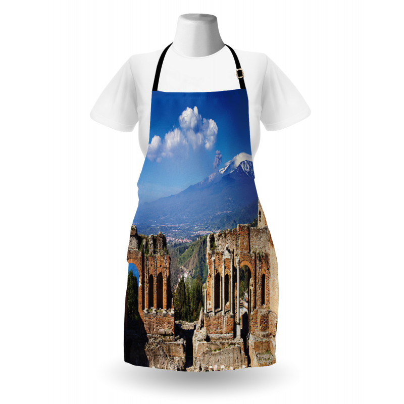 Greek Roman Ruins Landscape Apron