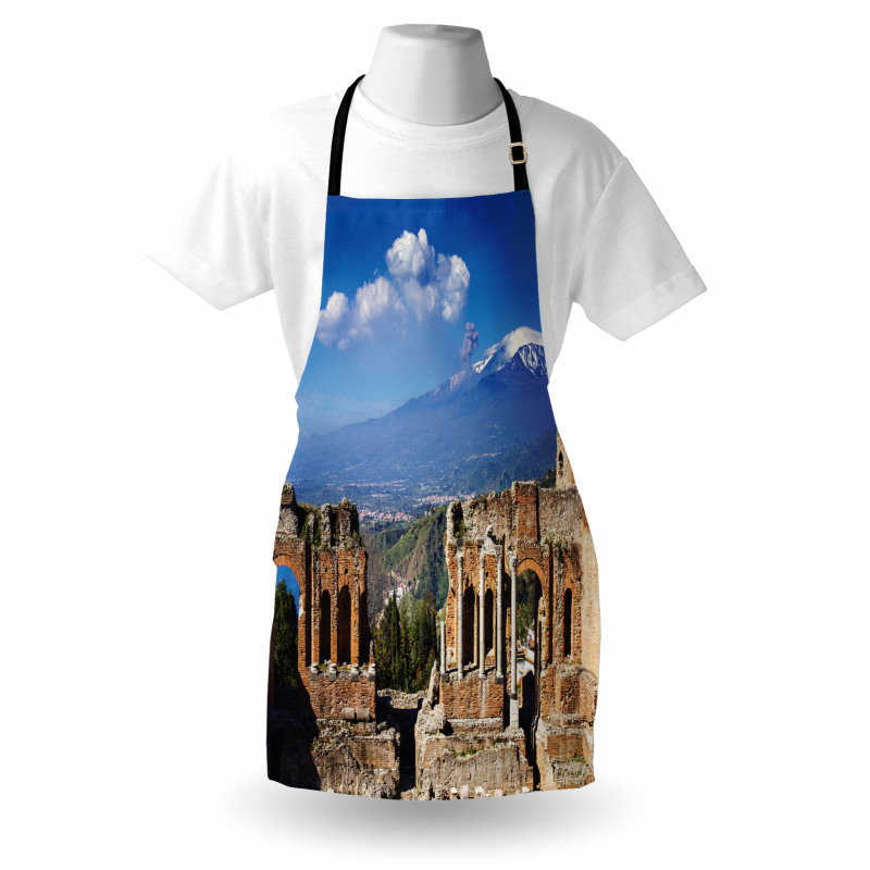 Greek Roman Ruins Landscape Apron