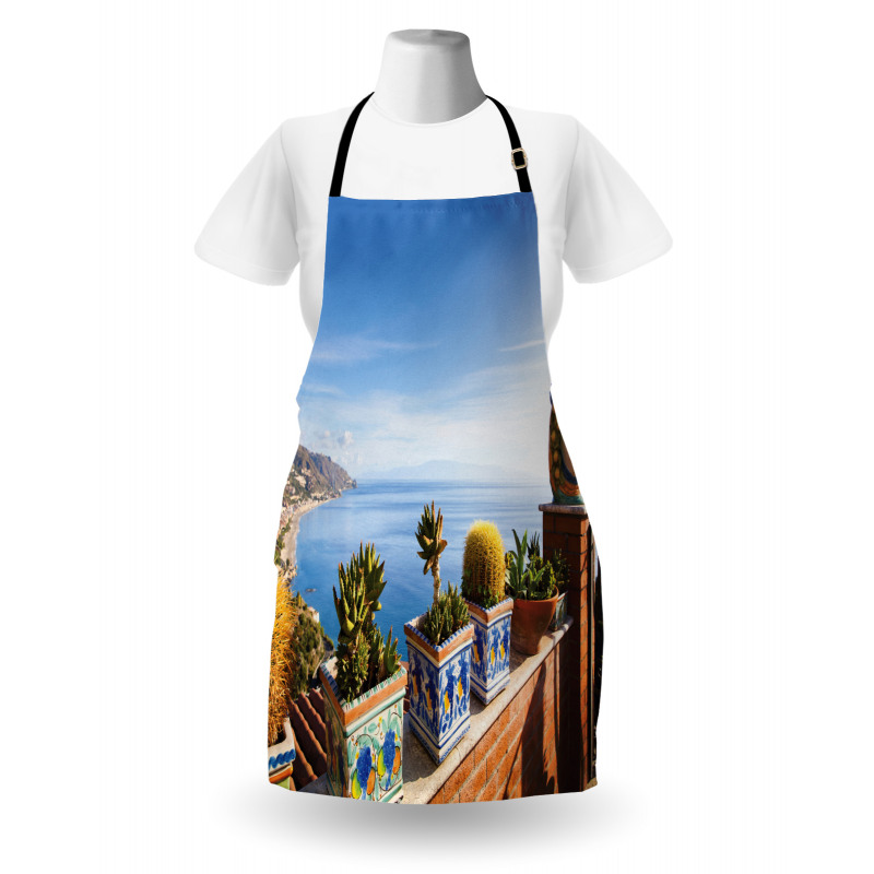 Taormina Coastline Photo Apron