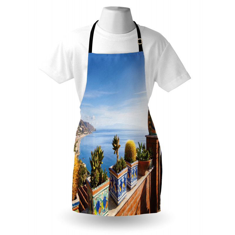 Taormina Coastline Photo Apron