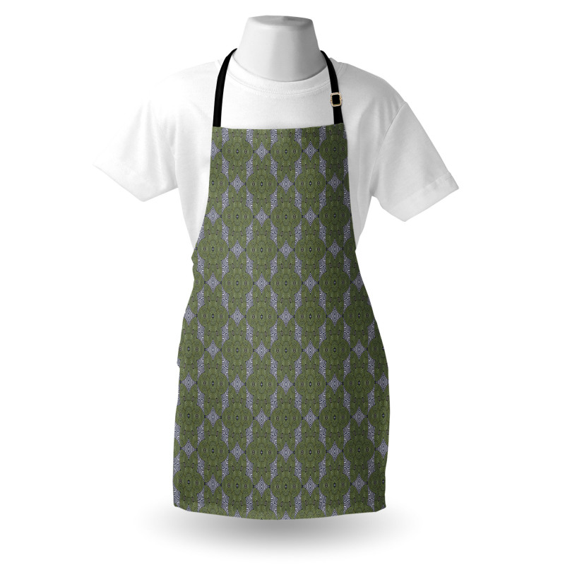 Stripped Floral Art Apron