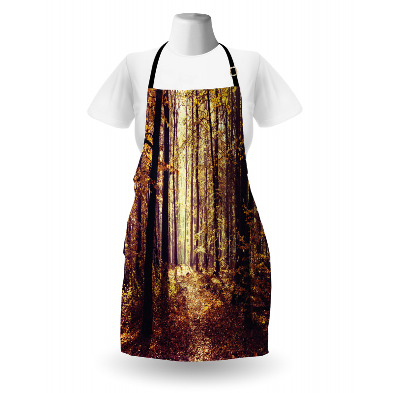 Misty Weather Forest Apron