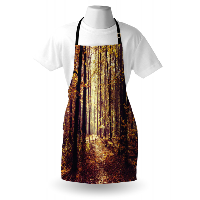 Misty Weather Forest Apron