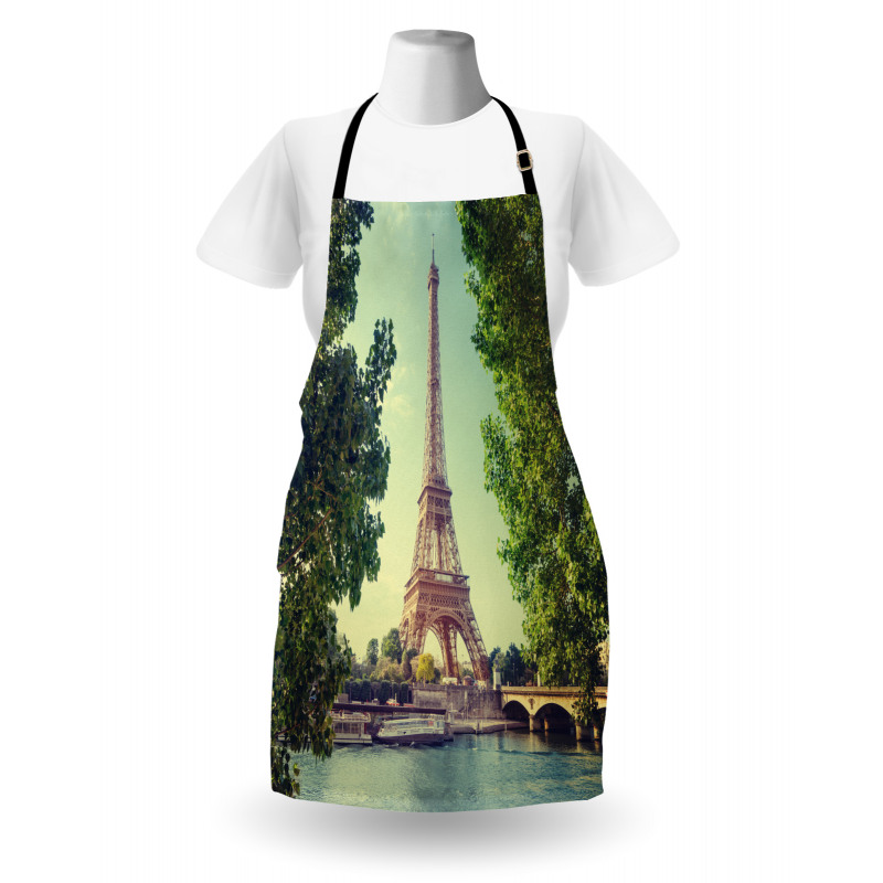 Eiffel Tower Seine River Apron