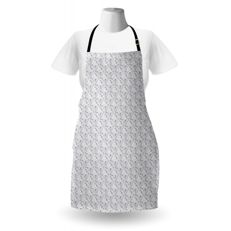 Outline Botanical Elements Apron