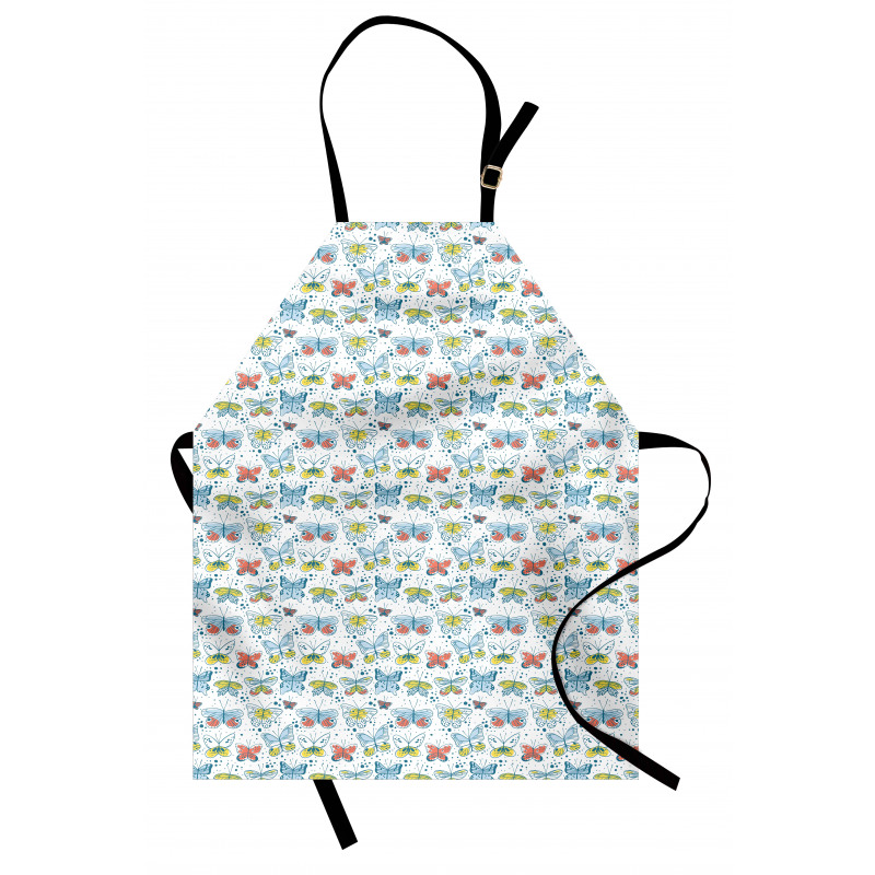 Simplistic Butterflies Art Apron