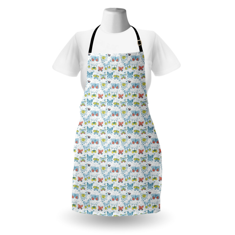 Simplistic Butterflies Art Apron