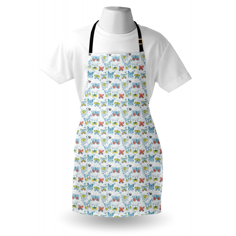 Simplistic Butterflies Art Apron