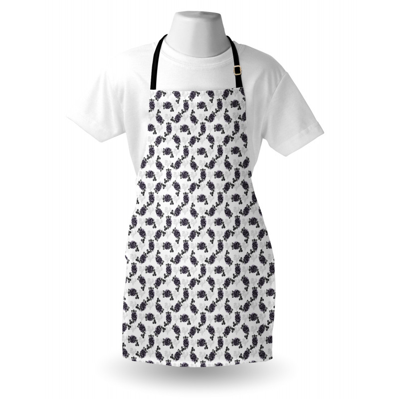 Sketchy Pattern Blueberry Apron