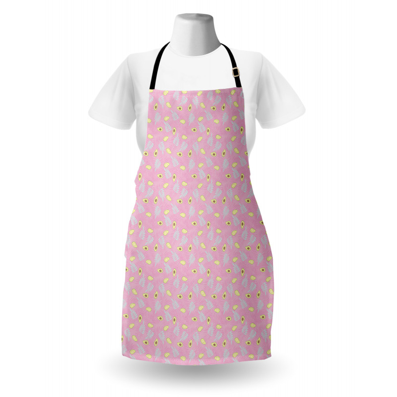 Halved Avocado Tropical Leaf Apron