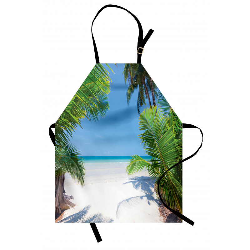 Palm Leaf Tropical Beach Apron