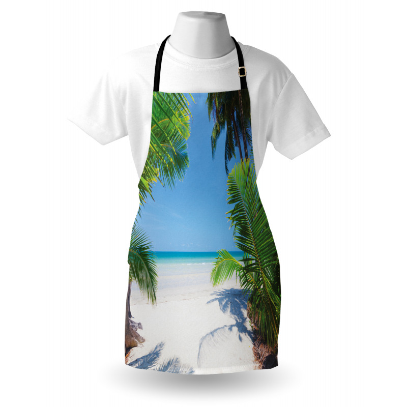 Palm Leaf Tropical Beach Apron