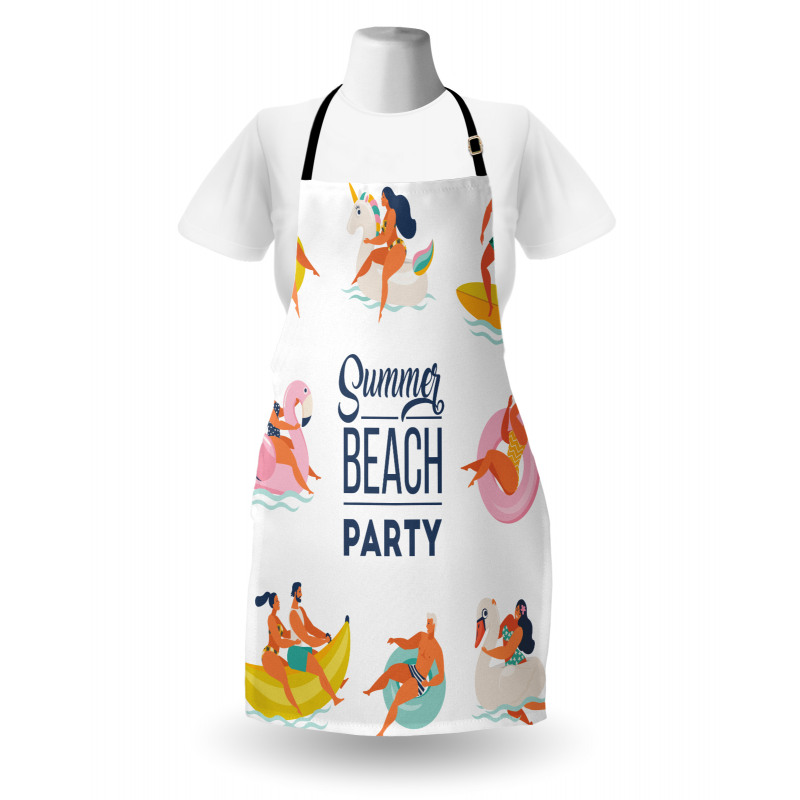 Doodle Summer Having Fun Apron