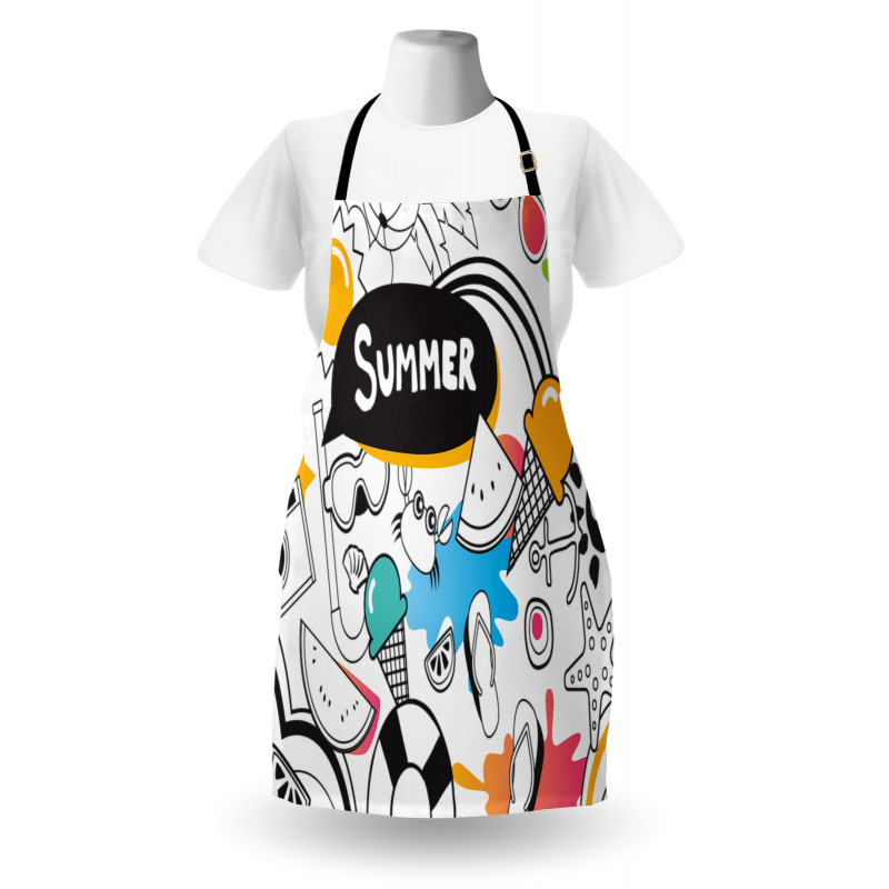 Summer Items Pictogram Apron