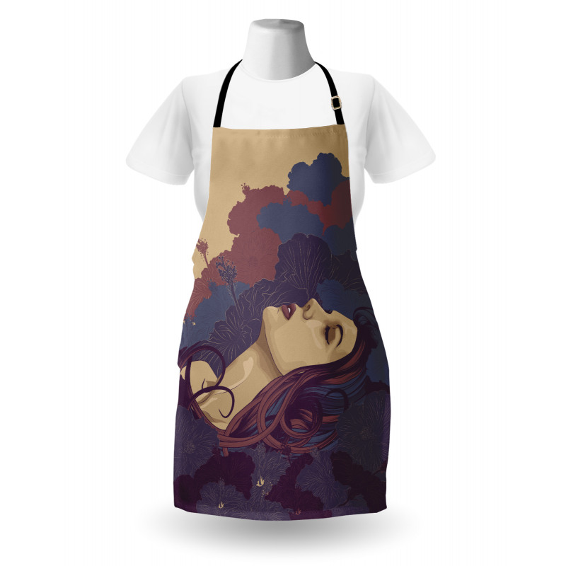 Abstract Floral Art Woman Apron