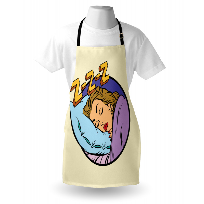 Beauty Sleeping Woman Pop Art Apron