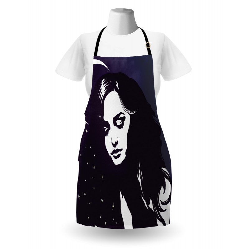 Ombre Dreaming Woman Night Apron
