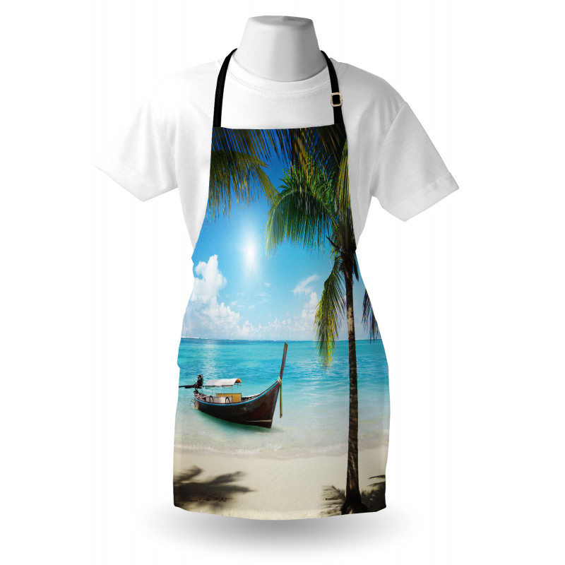 Small Boat Sunny Ocean Apron