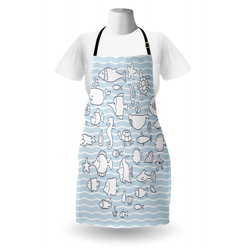 Nursery Underwater Life Apron