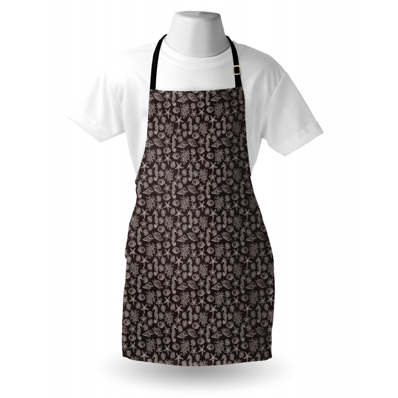 Vintage Style Sea Animals Apron