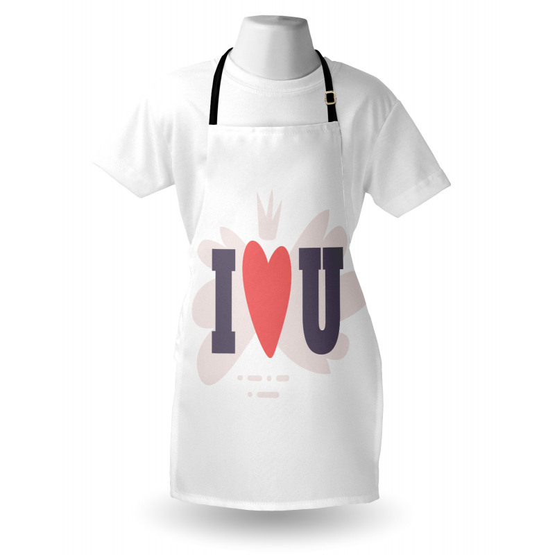 I Heart You Simple Pictogram Apron