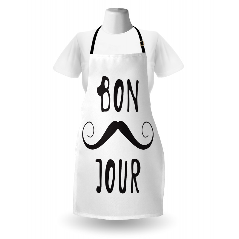 Manly Mustache and Bonjour Apron